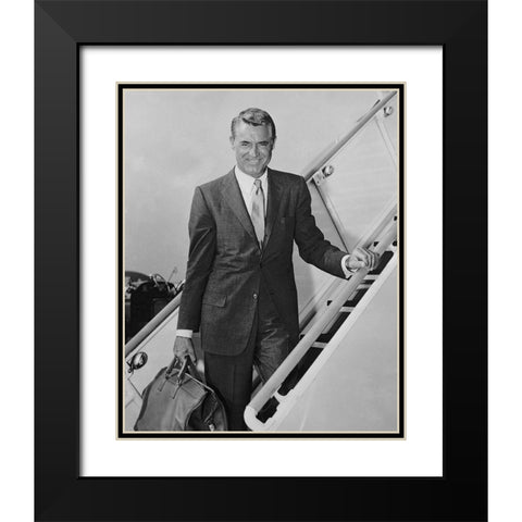 Cary Grant - The Talk of the Town Black Modern Wood Framed Art Print with Double Matting by Hollywood Photo Archive