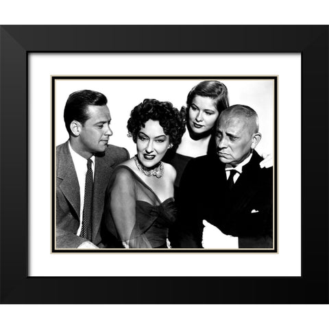 Sunset Boulevard Black Modern Wood Framed Art Print with Double Matting by Hollywood Photo Archive