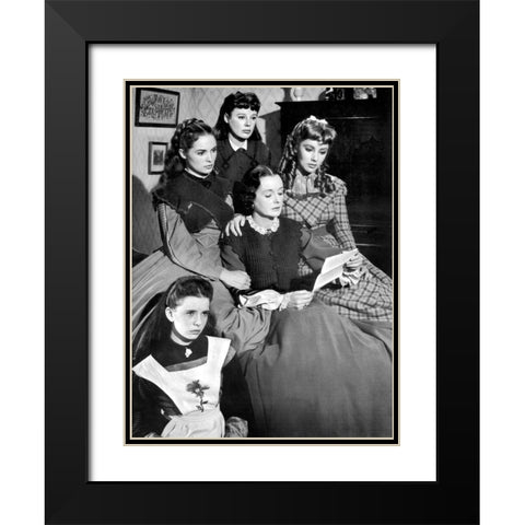 Little Women Black Modern Wood Framed Art Print with Double Matting by Hollywood Photo Archive