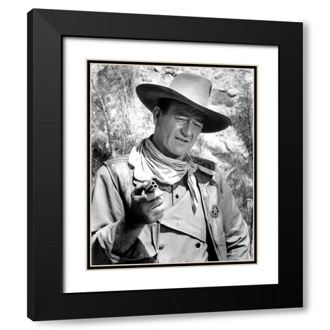 The Commancheros - John Wayne Black Modern Wood Framed Art Print with Double Matting by Hollywood Photo Archive