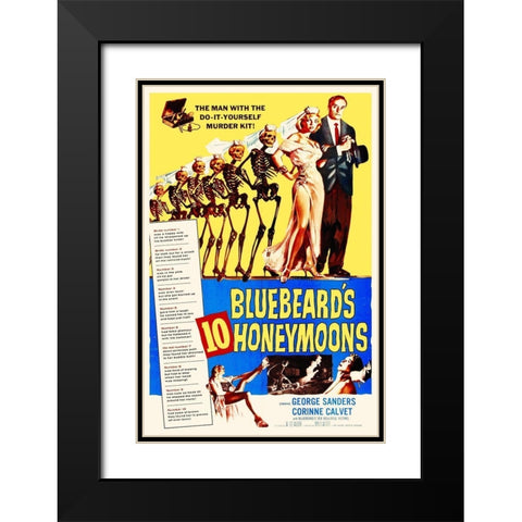 Bluebeards 10 Honeymoons Black Modern Wood Framed Art Print with Double Matting by Hollywood Photo Archive
