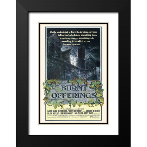 Burnt Offerings Black Modern Wood Framed Art Print with Double Matting by Hollywood Photo Archive