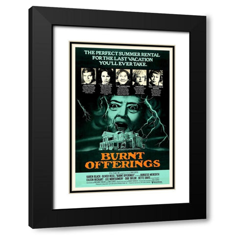 Burnt Offerings Black Modern Wood Framed Art Print with Double Matting by Hollywood Photo Archive