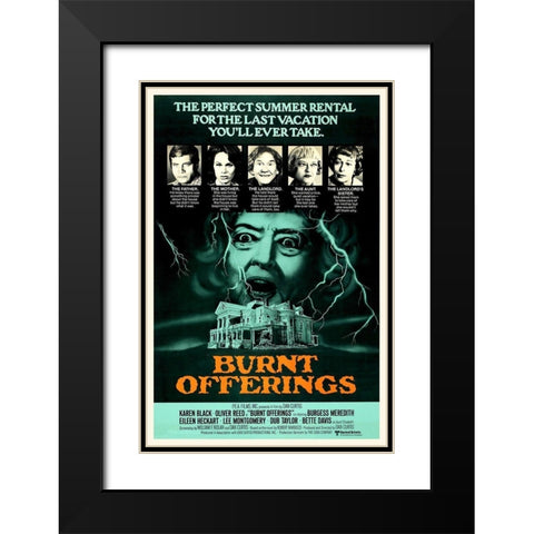 Burnt Offerings Black Modern Wood Framed Art Print with Double Matting by Hollywood Photo Archive