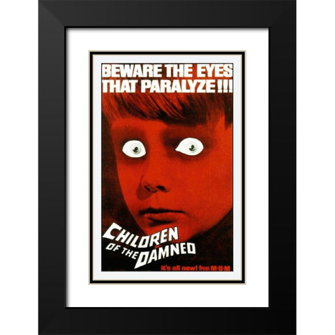 Children of the Damned Black Modern Wood Framed Art Print with Double Matting by Hollywood Photo Archive