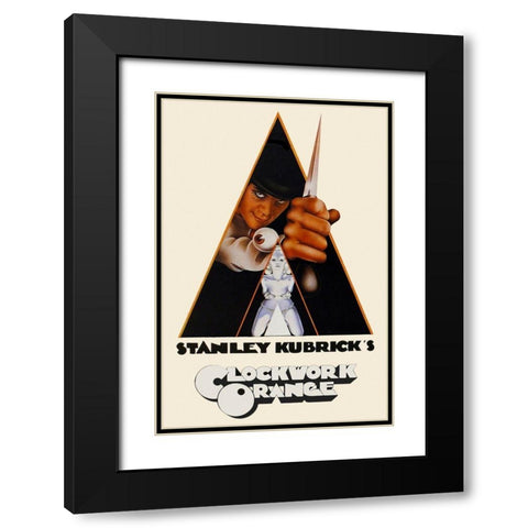 Clockwork Orange Black Modern Wood Framed Art Print with Double Matting by Hollywood Photo Archive
