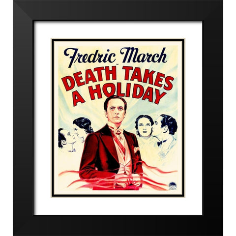 Death Takes A Holiday Black Modern Wood Framed Art Print with Double Matting by Hollywood Photo Archive