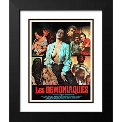 French - The Demoniacs Black Modern Wood Framed Art Print with Double Matting by Hollywood Photo Archive
