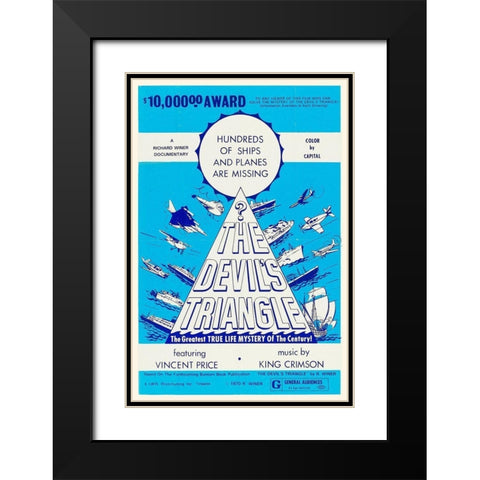 The Devils Triangle Black Modern Wood Framed Art Print with Double Matting by Hollywood Photo Archive