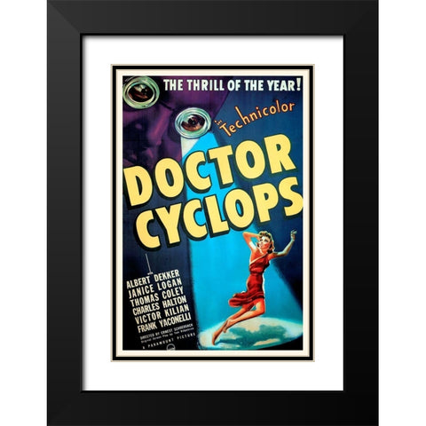 Doctor Cyclops Black Modern Wood Framed Art Print with Double Matting by Hollywood Photo Archive