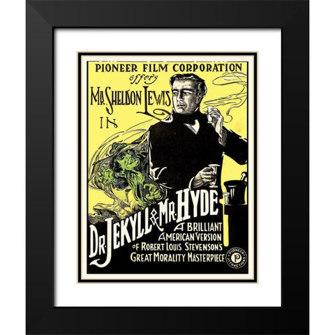 Doctor Jekyll and Mister Hyde Black Modern Wood Framed Art Print with Double Matting by Hollywood Photo Archive
