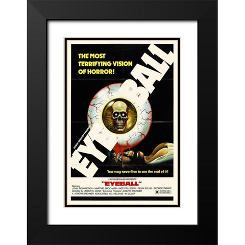 Eyeball Black Modern Wood Framed Art Print with Double Matting by Hollywood Photo Archive