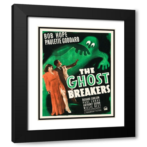 The Ghost Breakers Black Modern Wood Framed Art Print with Double Matting by Hollywood Photo Archive
