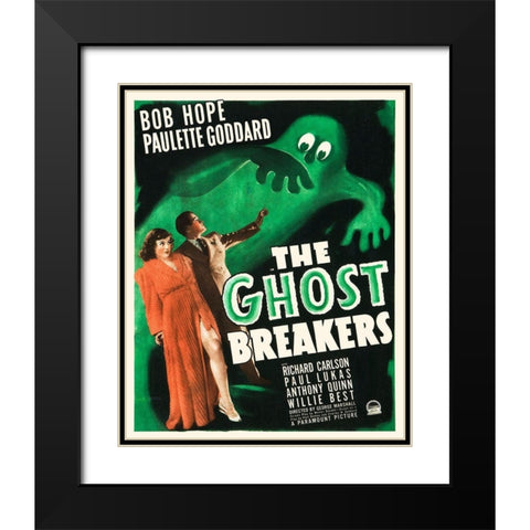 The Ghost Breakers Black Modern Wood Framed Art Print with Double Matting by Hollywood Photo Archive
