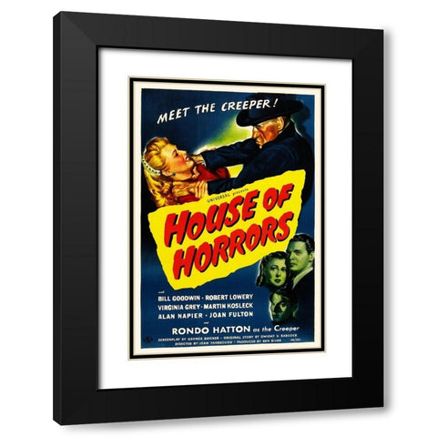 House of Horrors - Meet The Creeper Black Modern Wood Framed Art Print with Double Matting by Hollywood Photo Archive