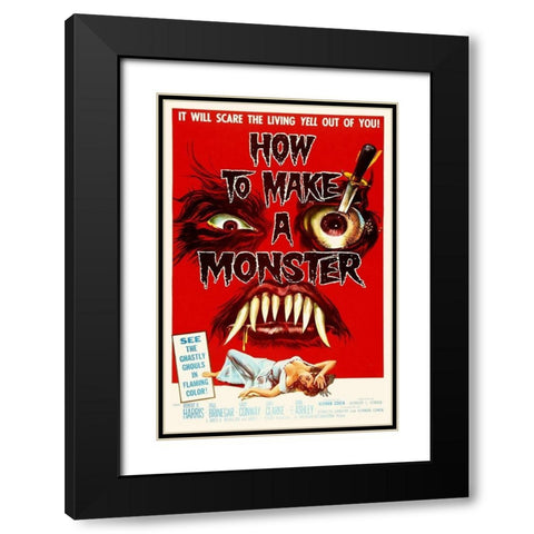 How to Make A Monster Black Modern Wood Framed Art Print with Double Matting by Hollywood Photo Archive