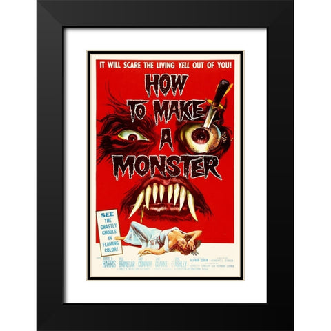 How to Make A Monster Black Modern Wood Framed Art Print with Double Matting by Hollywood Photo Archive