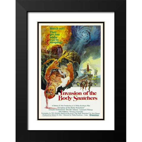 Invasion of the Body Snatchers 1978 Black Modern Wood Framed Art Print with Double Matting by Hollywood Photo Archive