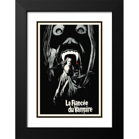La Fiancee du Vampire Black Modern Wood Framed Art Print with Double Matting by Hollywood Photo Archive