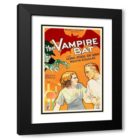 The Vampire Bat Black Modern Wood Framed Art Print with Double Matting by Hollywood Photo Archive