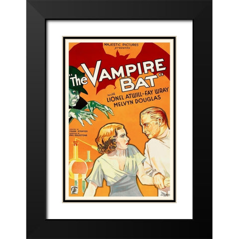 The Vampire Bat Black Modern Wood Framed Art Print with Double Matting by Hollywood Photo Archive