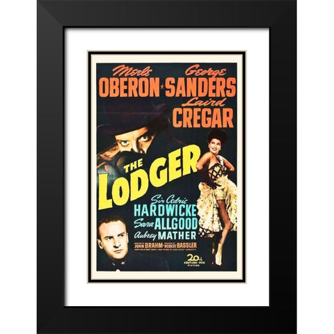 The Lodger Black Modern Wood Framed Art Print with Double Matting by Hollywood Photo Archive