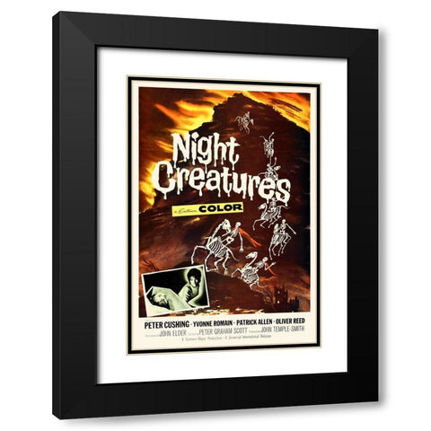 Night Creatures Black Modern Wood Framed Art Print with Double Matting by Hollywood Photo Archive