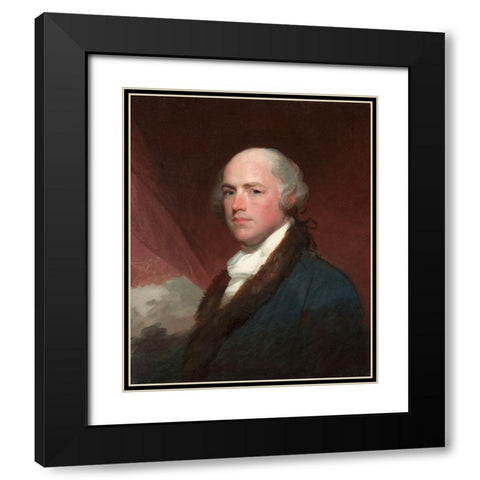Wilson Cary Nicholas Black Modern Wood Framed Art Print with Double Matting by Stuart, Gilbert