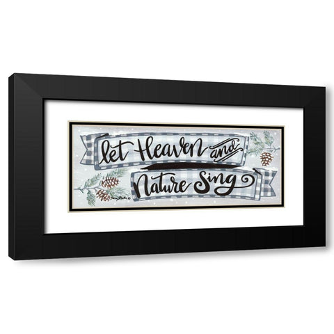 Heaven and Nature   Black Modern Wood Framed Art Print with Double Matting by Baker, Sara