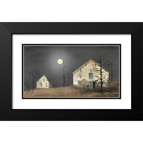 Still of the Night Black Modern Wood Framed Art Print with Double Matting by Jacobs, Billy