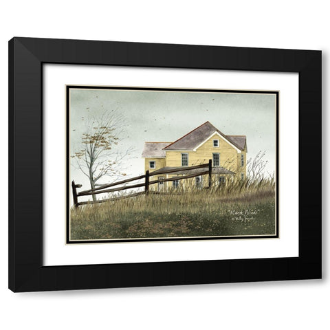 March Winds Black Modern Wood Framed Art Print with Double Matting by Jacobs, Billy
