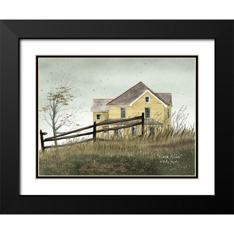 March Winds Black Modern Wood Framed Art Print with Double Matting by Jacobs, Billy