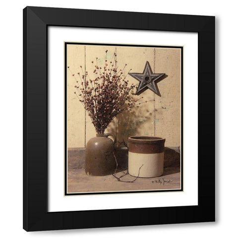 Crocks and Star Black Modern Wood Framed Art Print with Double Matting by Jacobs, Billy