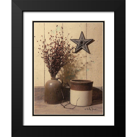 Crocks and Star Black Modern Wood Framed Art Print with Double Matting by Jacobs, Billy