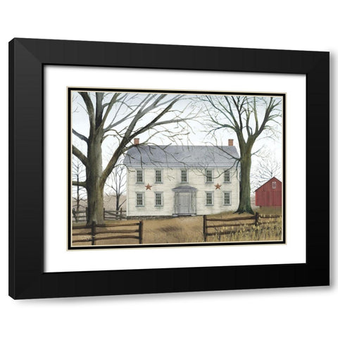 Early American Home Black Modern Wood Framed Art Print with Double Matting by Jacobs, Billy