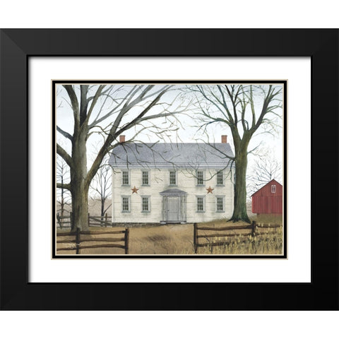 Early American Home Black Modern Wood Framed Art Print with Double Matting by Jacobs, Billy