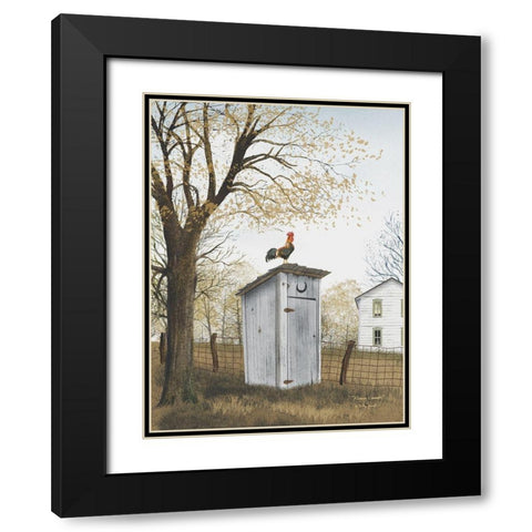 Morning Commute Black Modern Wood Framed Art Print with Double Matting by Jacobs, Billy