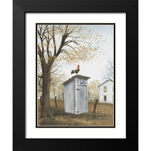 Morning Commute Black Modern Wood Framed Art Print with Double Matting by Jacobs, Billy