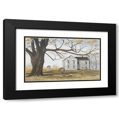 Old Farmhouse Black Modern Wood Framed Art Print with Double Matting by Jacobs, Billy