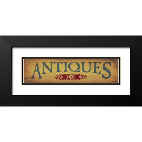 Antiques Black Modern Wood Framed Art Print with Double Matting by Jacobs, Billy