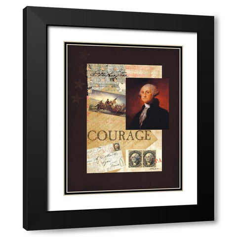 George Black Modern Wood Framed Art Print with Double Matting by Jacobs, Billy