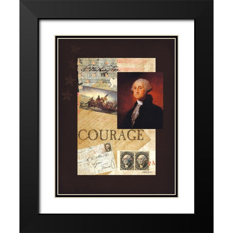 George Black Modern Wood Framed Art Print with Double Matting by Jacobs, Billy