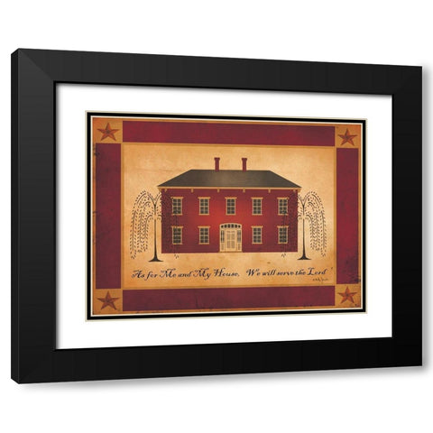 As For Me Black Modern Wood Framed Art Print with Double Matting by Jacobs, Billy