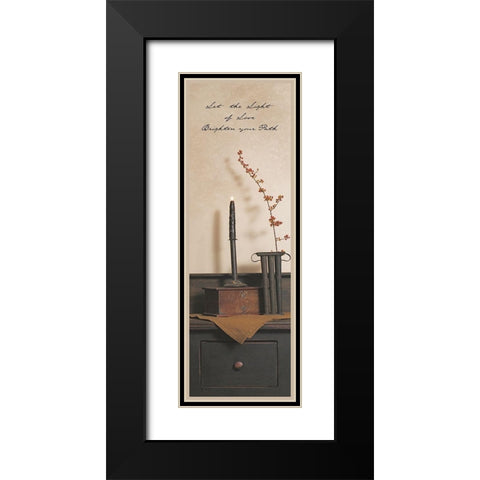 Let the Light Black Modern Wood Framed Art Print with Double Matting by Jacobs, Billy
