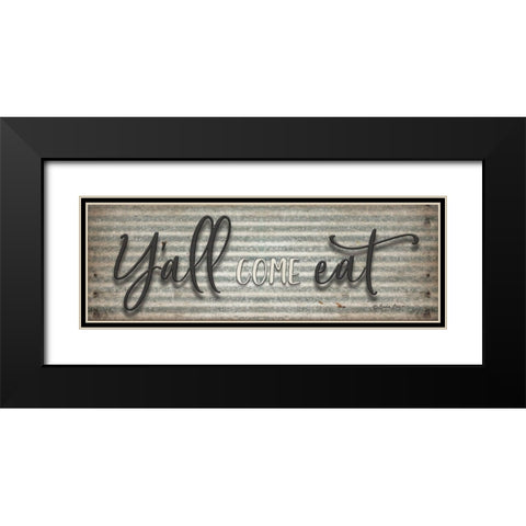 Yall Come Eat Black Modern Wood Framed Art Print with Double Matting by Boyer, Susie