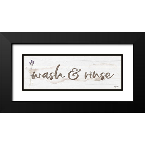 Wash And Rinse Black Modern Wood Framed Art Print with Double Matting by Boyer, Susie