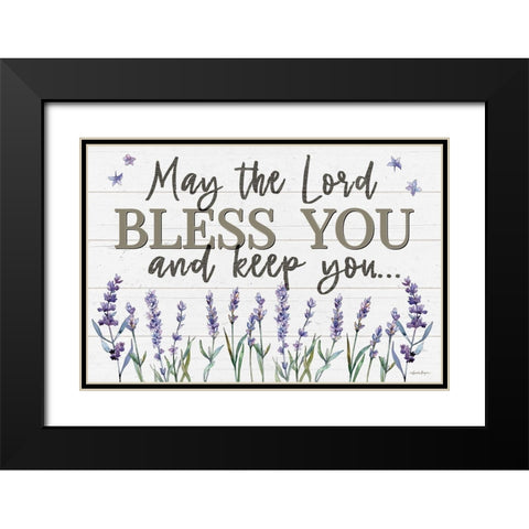 Bless You Black Modern Wood Framed Art Print with Double Matting by Boyer, Susie