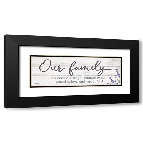 Our Family Black Modern Wood Framed Art Print with Double Matting by Boyer, Susie
