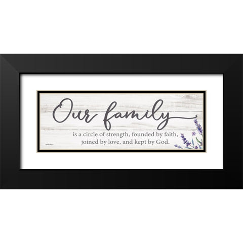Our Family Black Modern Wood Framed Art Print with Double Matting by Boyer, Susie