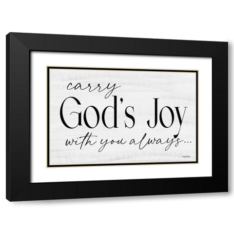 Gods Joy Black Modern Wood Framed Art Print with Double Matting by Boyer, Susie